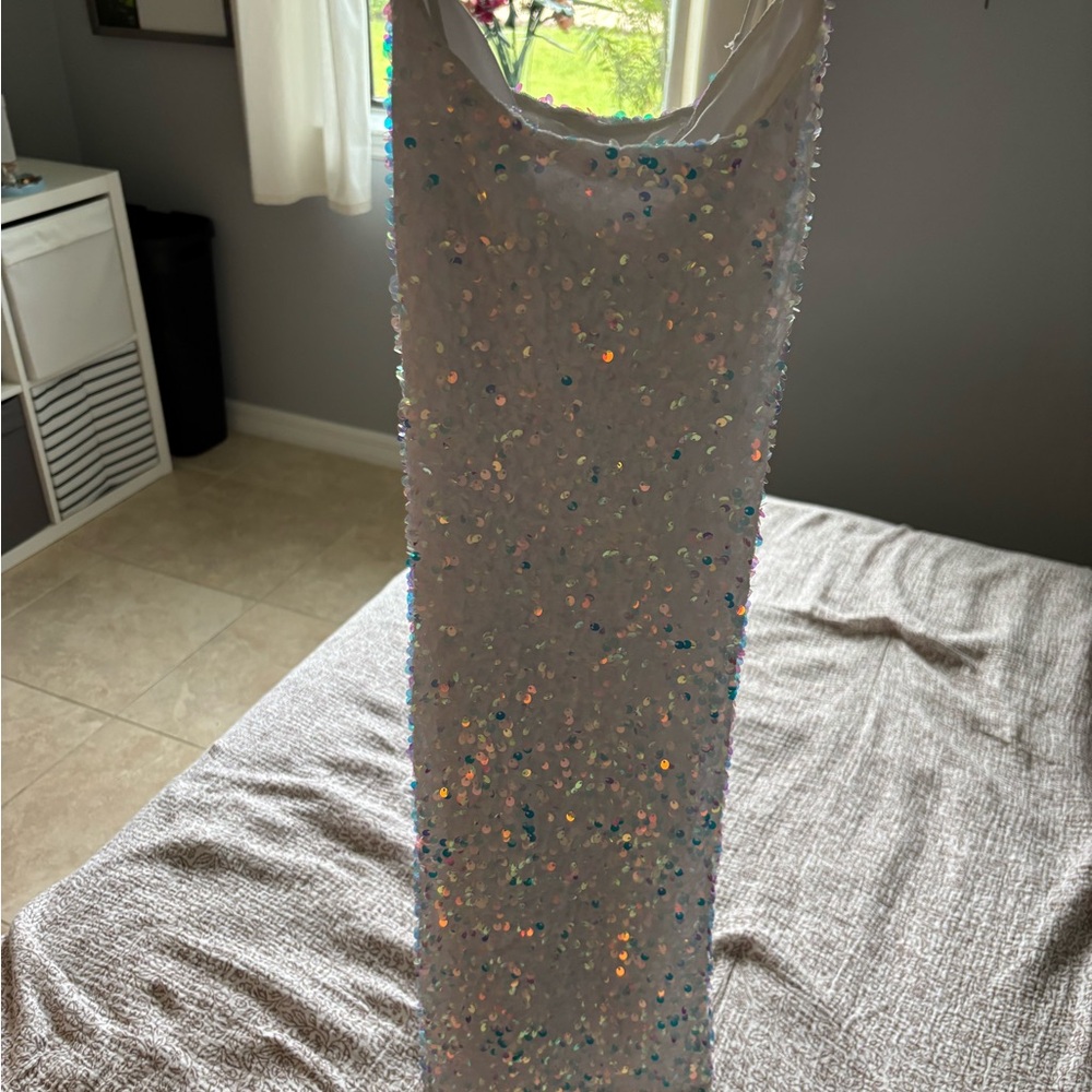 Iridescent Sequin Party Dress
